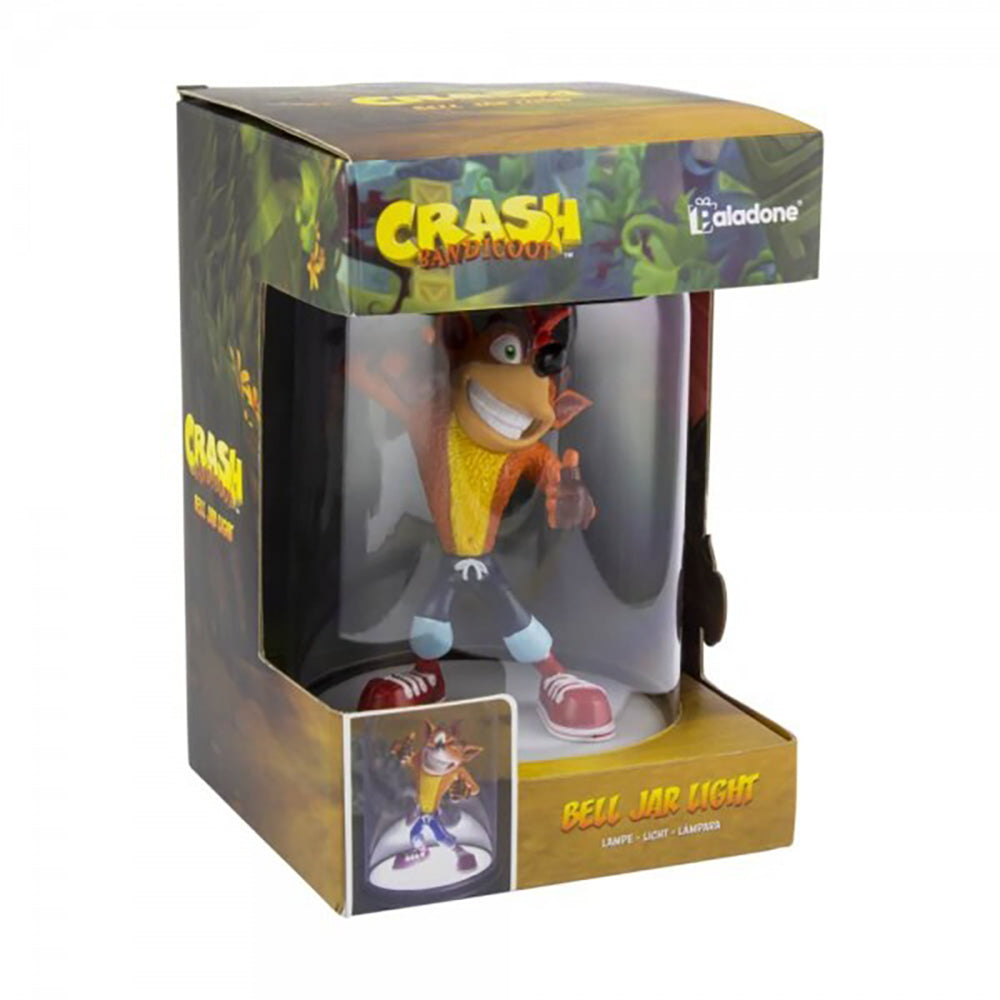 Paladone 22cm Crash Bandicoot Themed Bell Jar Light Kids/Children Lamp