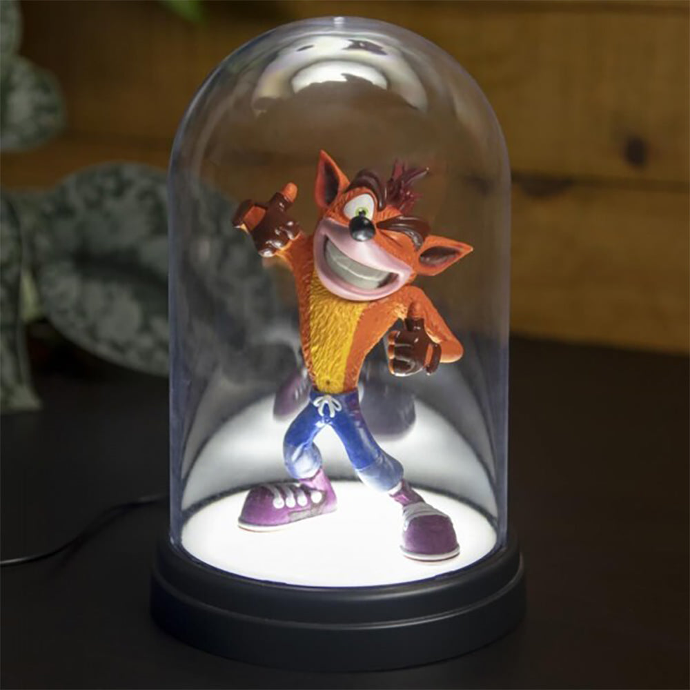 Paladone 22cm Crash Bandicoot Themed Bell Jar Light Kids/Children Lamp