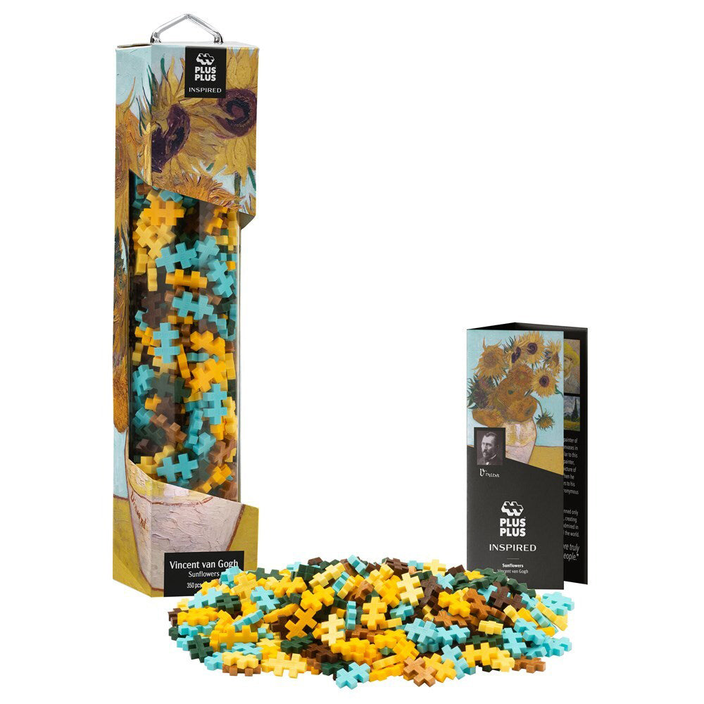 350pc Plus Plus Inspired 6x28cm Van Gogh Sunflowers 3D Puzzle 7+