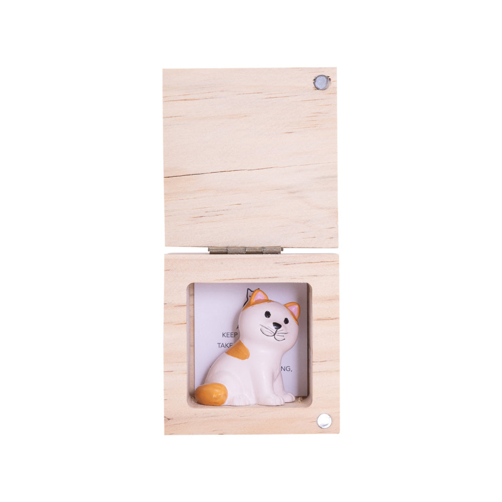 3PK Splosh Calm Pocket Promise Cat Poly Statue w/ Box 6cm