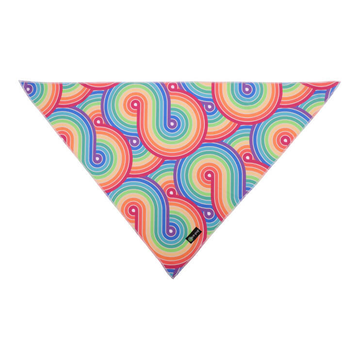 3PK Eco-Pup Themed Dog/Pet Dress Up Costume Bandana Rainbow
