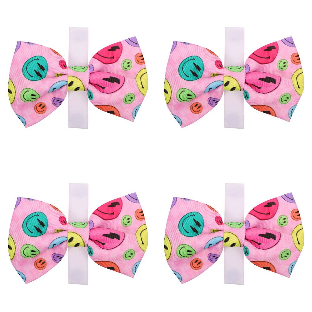 4PK Eco-Pup Themed Dog/Pet Dress Up Costume Bow Tie Smiley