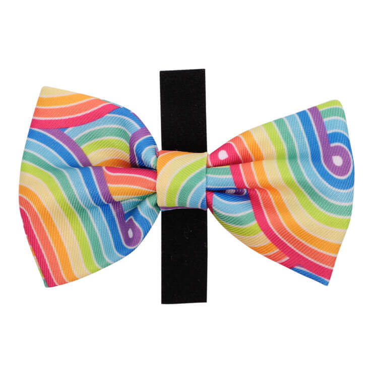 4PK Eco-Pup Themed Dog/Pet Dress Up Costume Bow Tie Rainbow