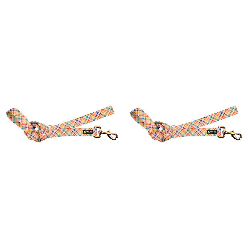 2PK Eco-Pup Dog Walking Lead/Leash 120cm Wide 25mm Check