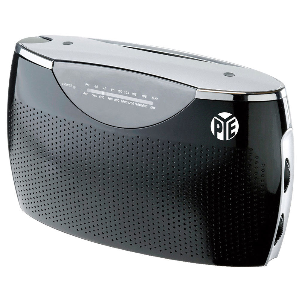 Black Portable AM/FM Radio w/ Built In Speaker