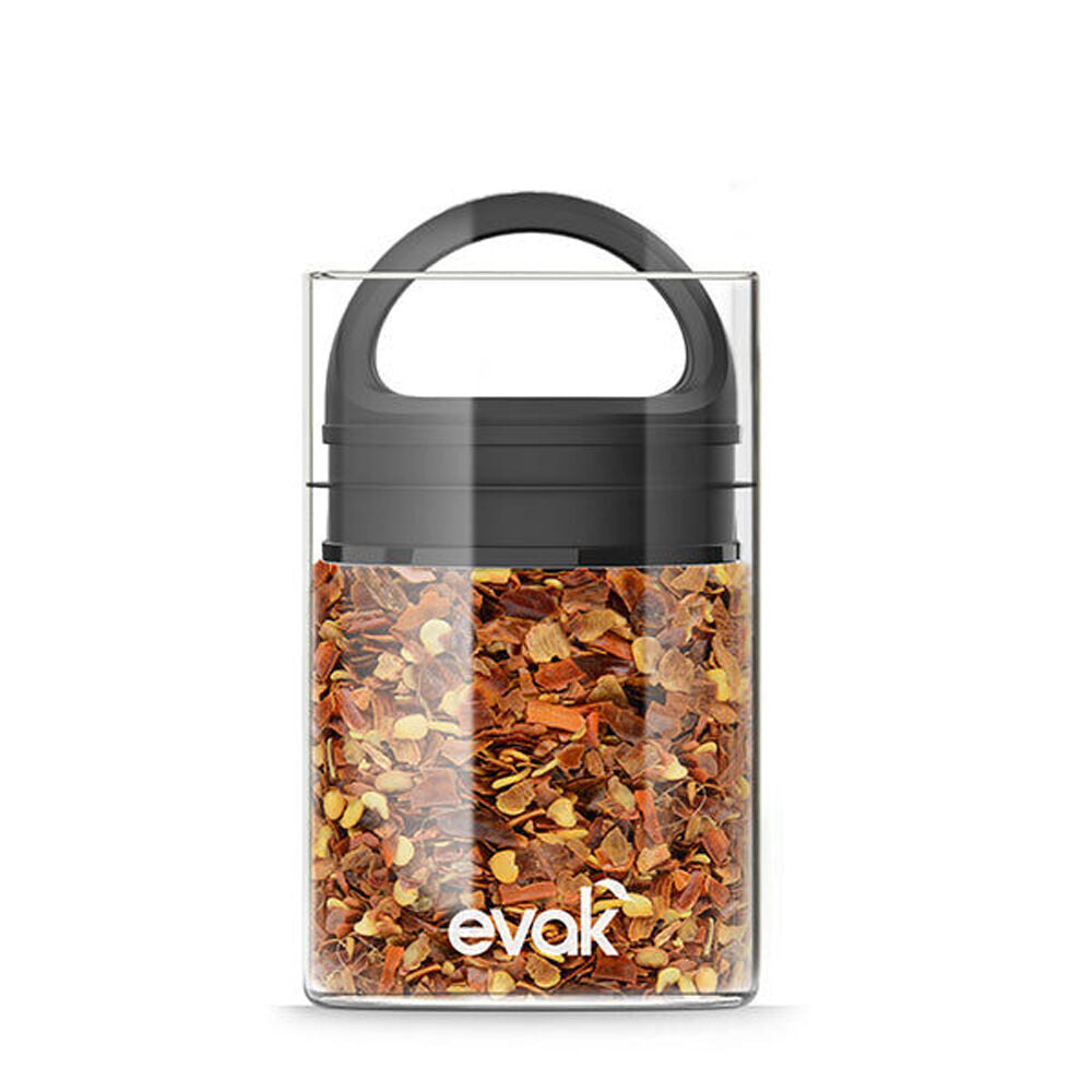 2PK Prepara Evak 177ml Mini Food Storage Container w/ Gloss Handle Small Black