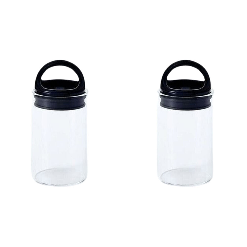 2PK Prepara Evak 177ml Mini Food Storage Container w/ Gloss Handle Small Black