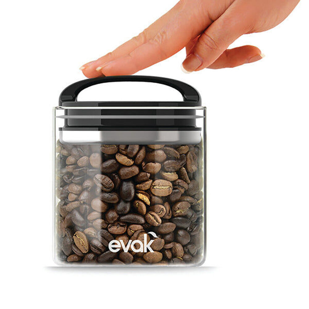 2PK Prepara Evak 468ml Airtight Food Storage Container w/ Handle Small Black