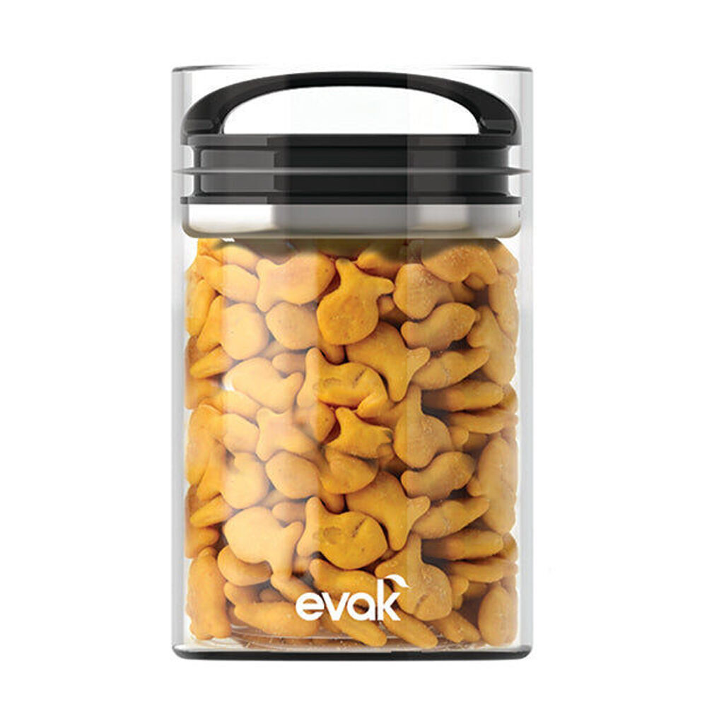 2PK Prepara Evak 709ml Airtight Food Storage Container w/ Handle Medium Black