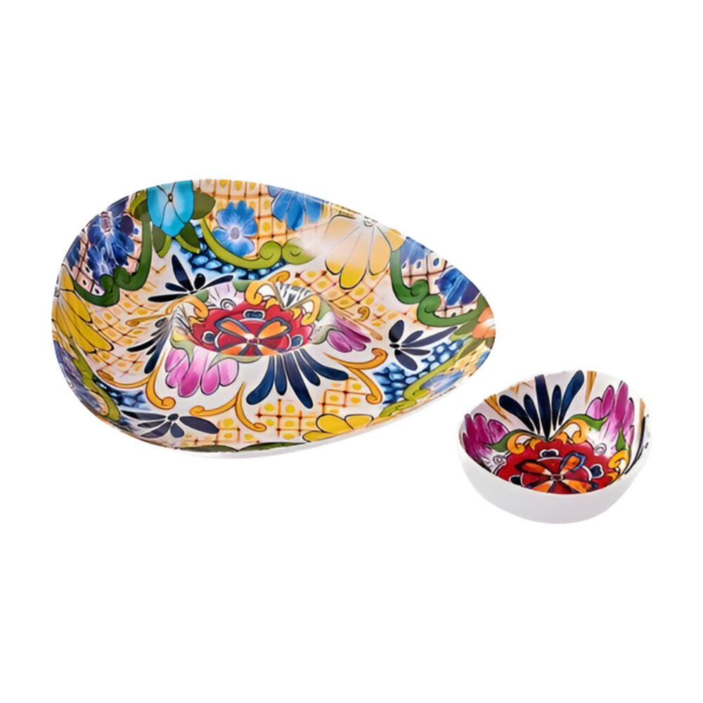 Prepara Chip N Dip Snack Serving Dish Bowl Platter Tray 37cm