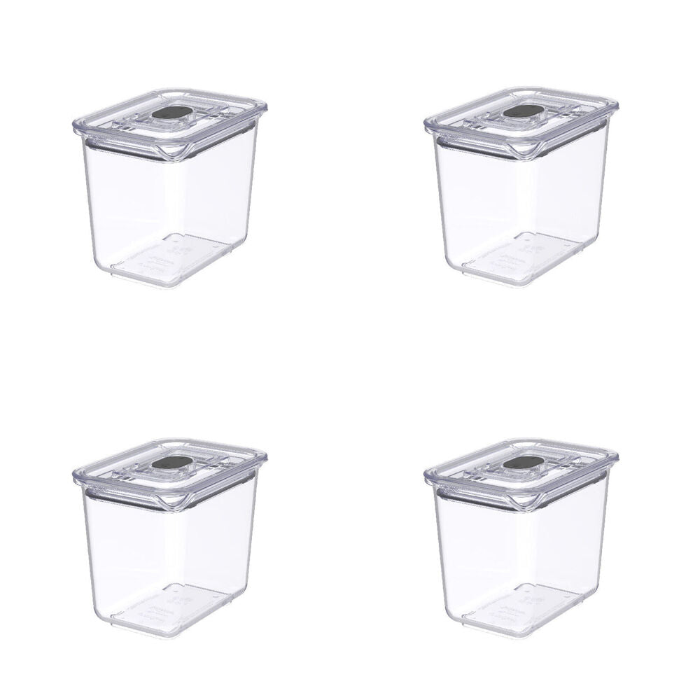 4PK Prepara LatchLok Click 900ml Rectangular Airtight Food Container 19.3cm