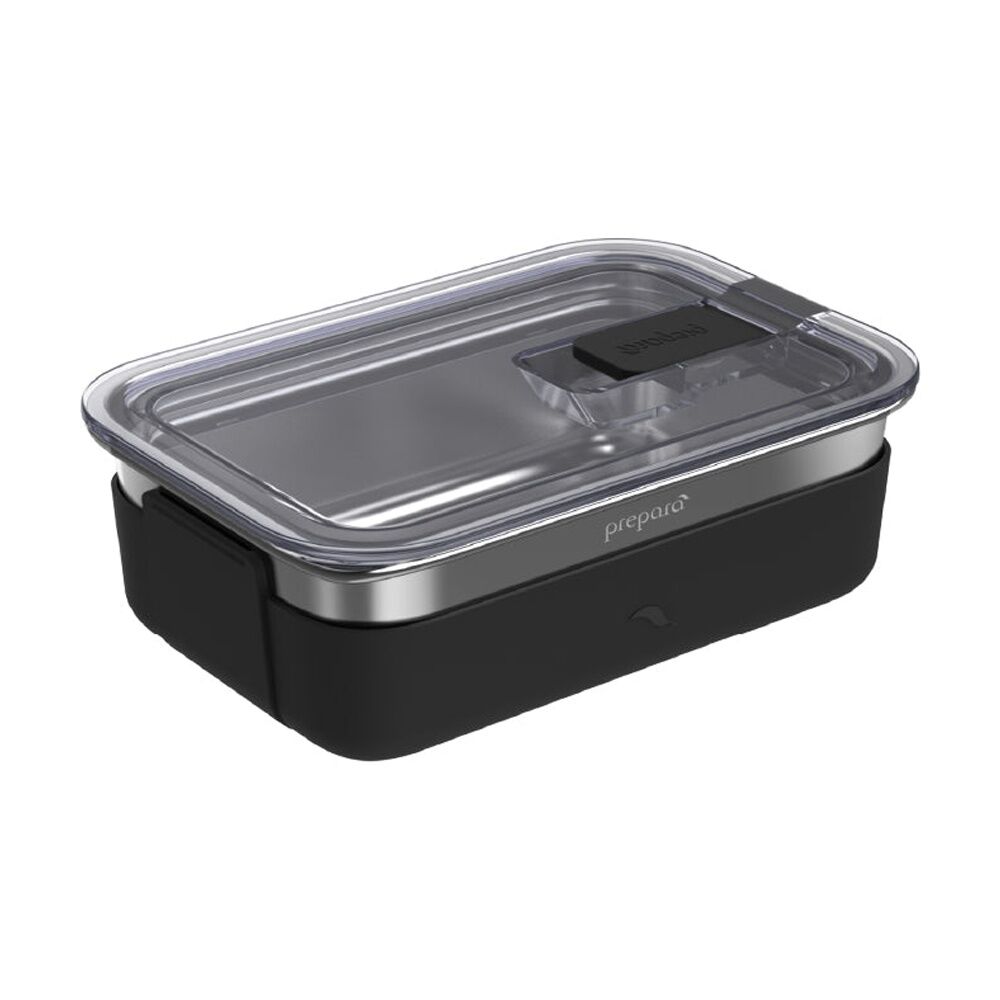 2PK Prepara Lift Stainless Steel Container 0.9 L Kitchenware Triton - Black