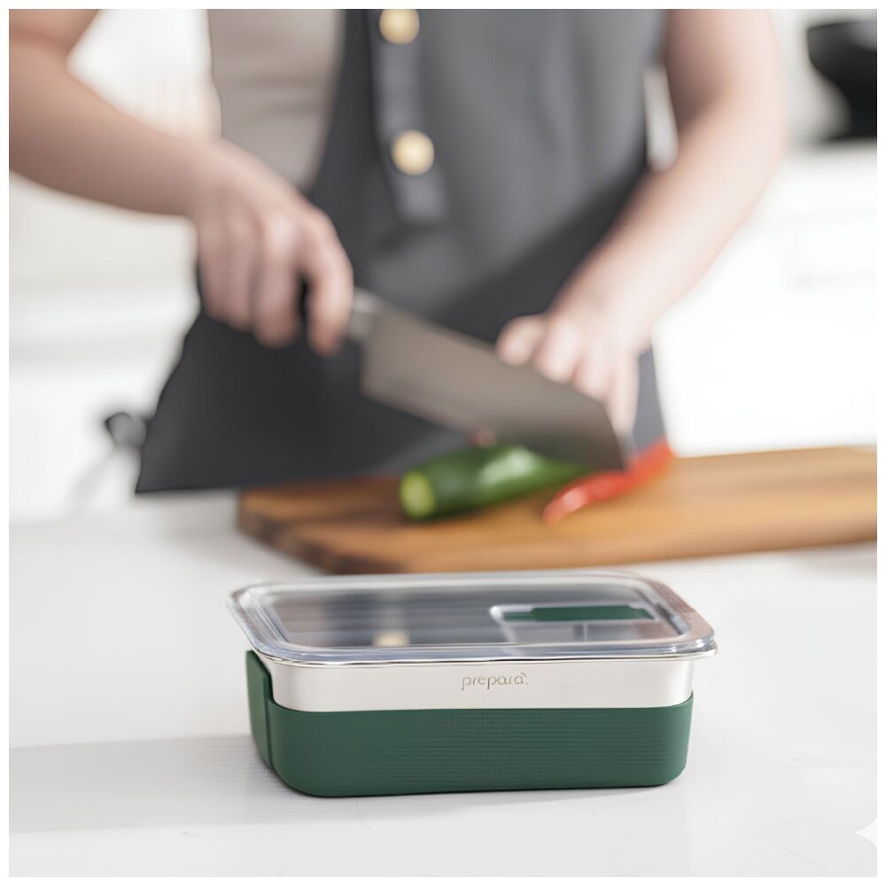 Prepara Lift Stainless Steel Container 0.9 L Kitchenware Triton - Olive