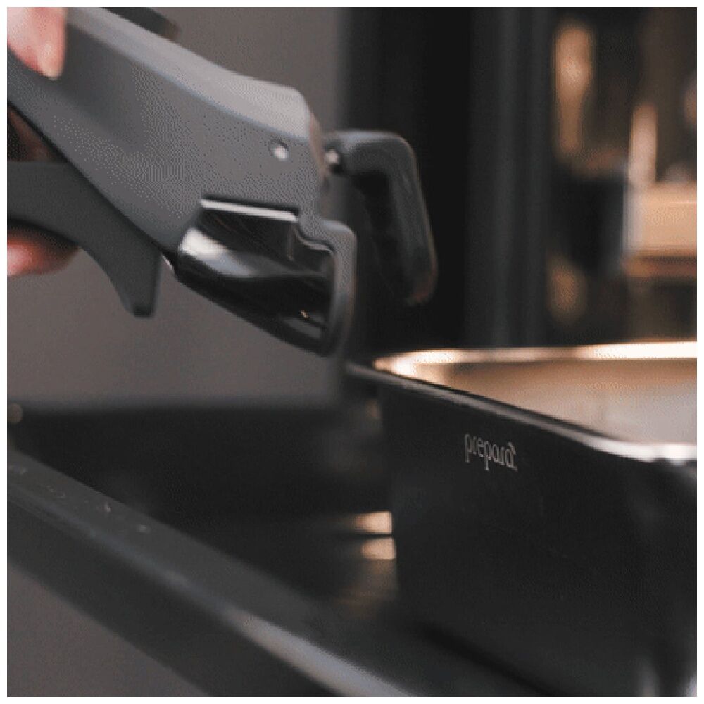 2PK Prepara Lift Stainless Steel Container Handle Only Kitchenware - Grey