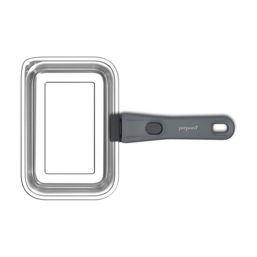 2PK Prepara Lift Stainless Steel Container Handle Only Kitchenware - Grey