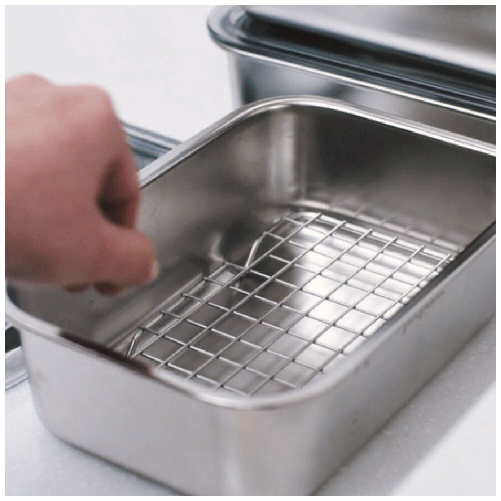 3PK Prepara Lift Stainless Steel Container Raiser Kitchenware - Grey
