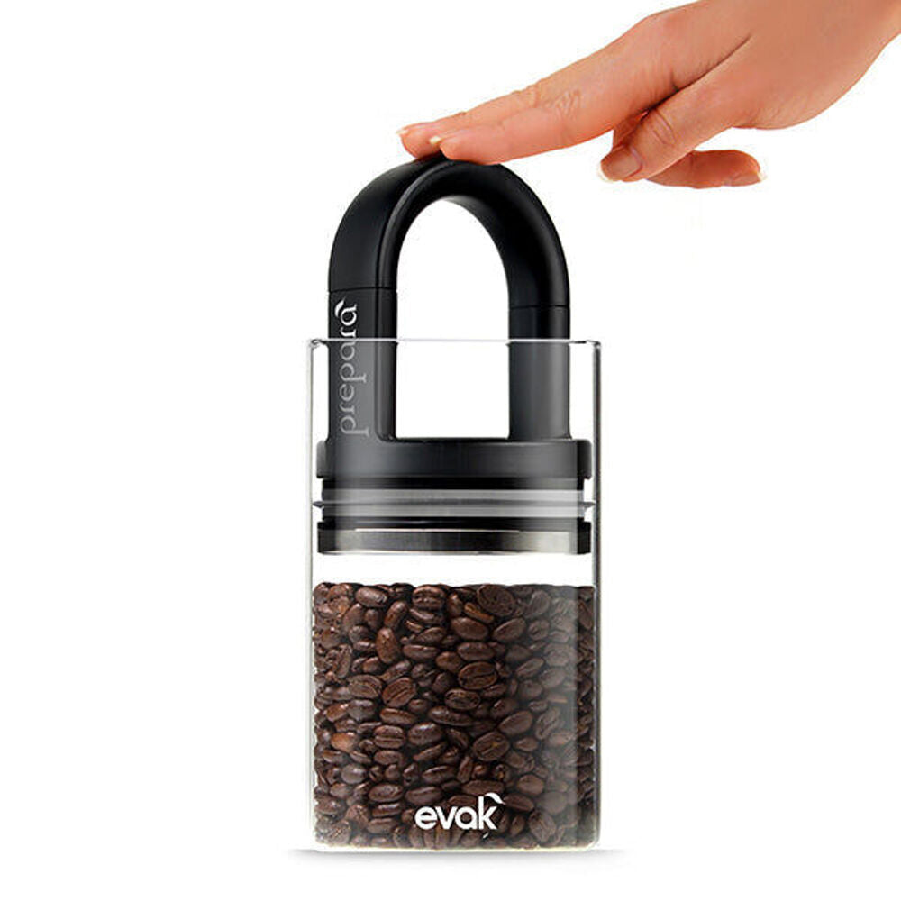 2PK Prepara Evak 709ml Mini Food Storage Container w/ Gloss Handle Medium Black