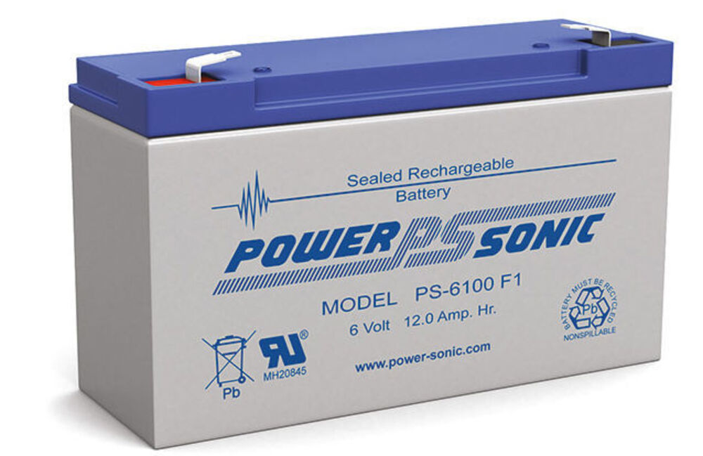 6V 12Amp SLA Rechargeable Sealed Lead Acid Battery F1 Terminal
