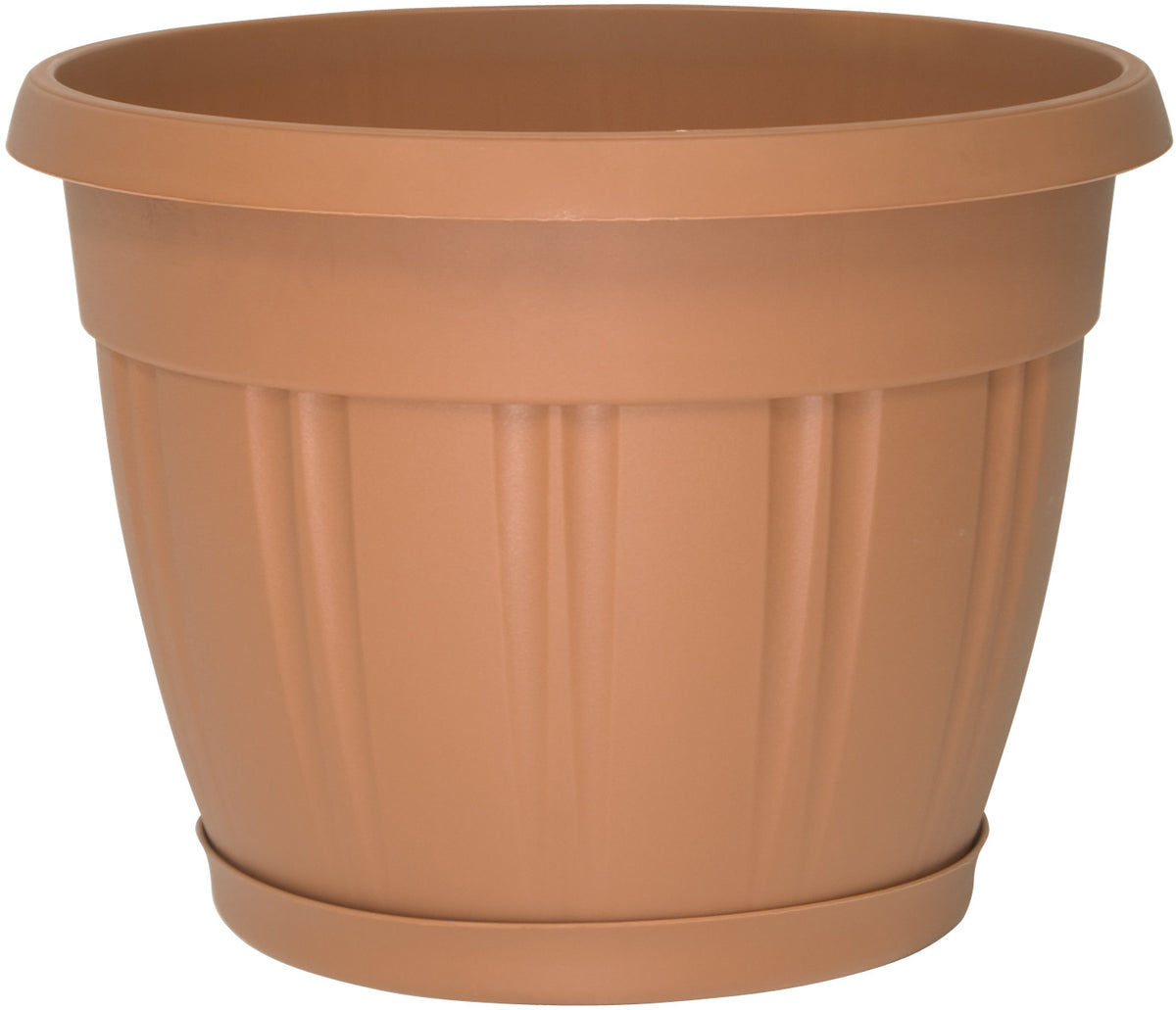 5PK Homeleisure Pot & Saucer 300mm Terracotta Garden