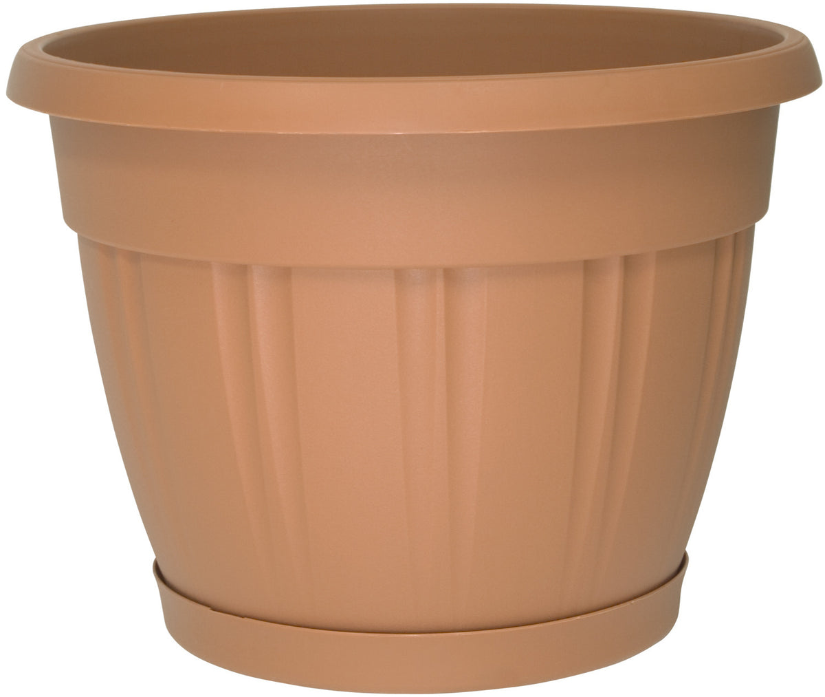 5PK Homeleisure Pot & Saucer 355mm Terracotta Garden