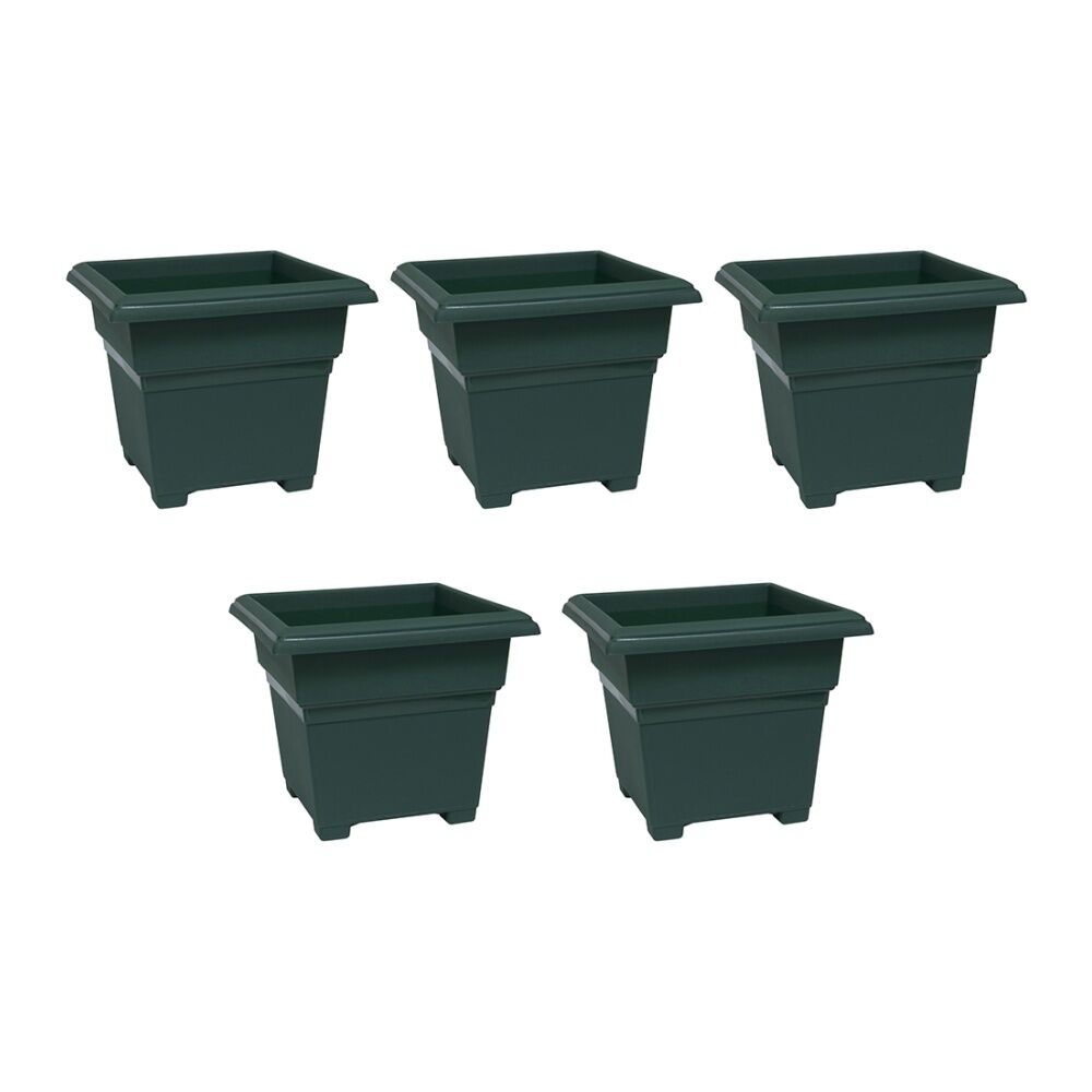 5PK Homeleisure Patio Tub 220mm Green Outdoor Garden