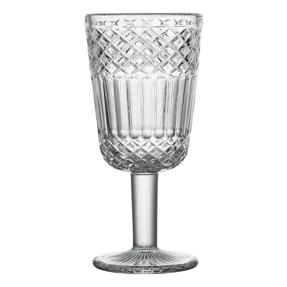 4pc Porto Honfleur 250ml/17.5cm Stemmed Glass Goblet Set - Clear