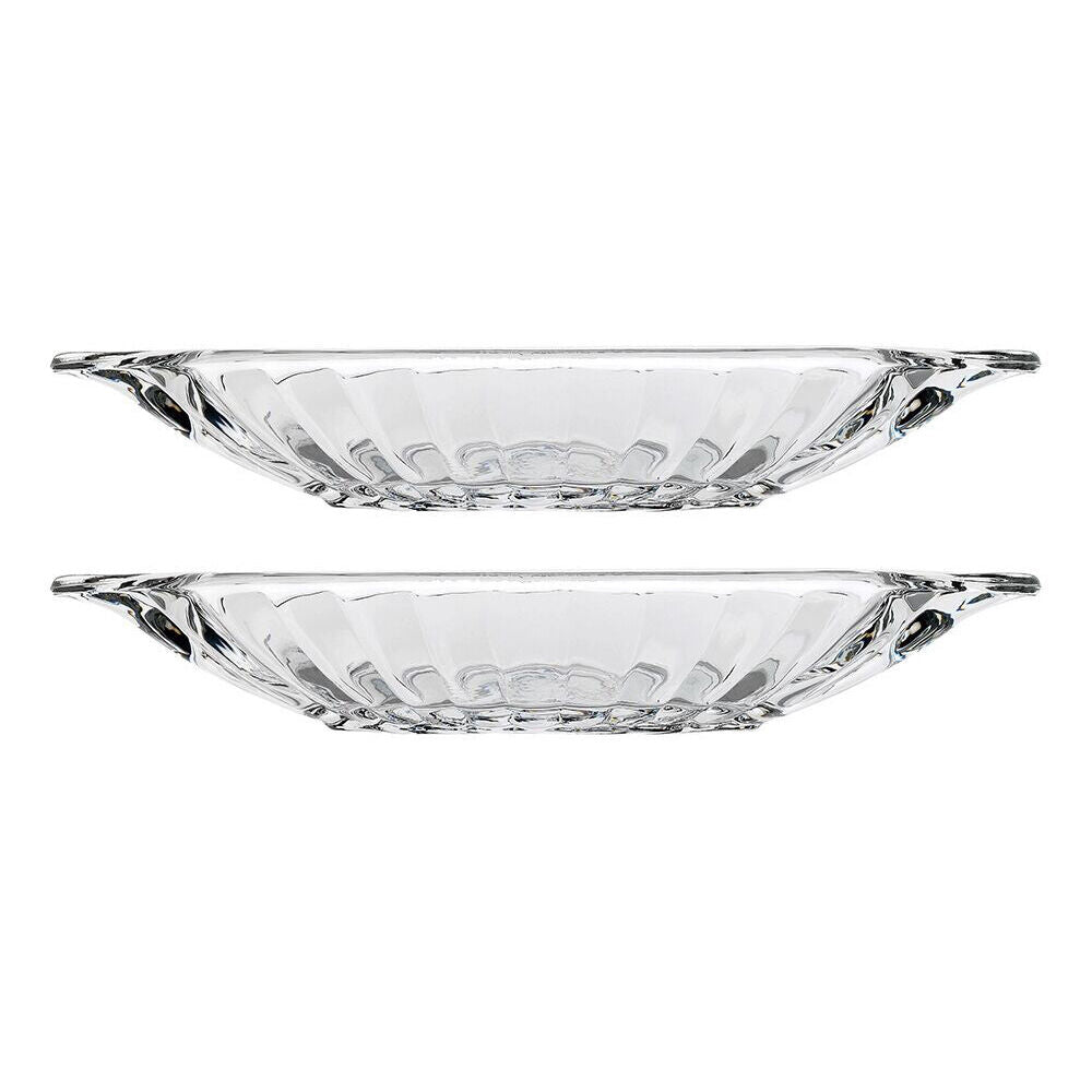2x 4pc Porto Soda Lime Glass Dessert Banana Split Glassware Dishes - Clear