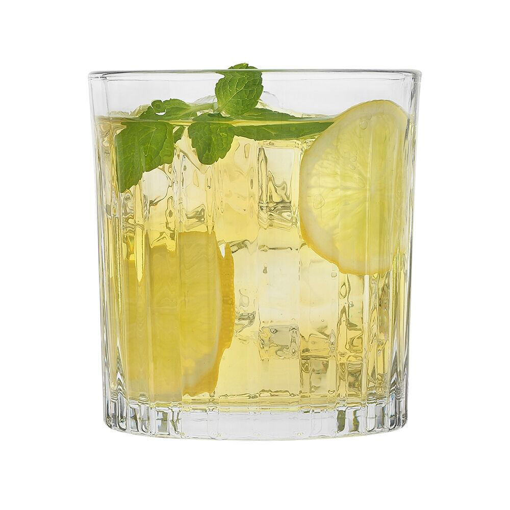 6pc Porto Peyton Soda Lime Glass Tumblers Drinkware Set 280ml Clear