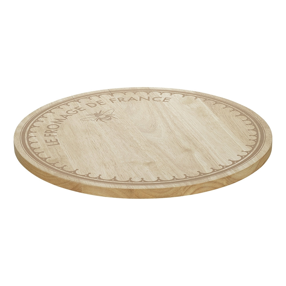 Porto Lefromage 40cm Wooden Round Cheese Board - Natural