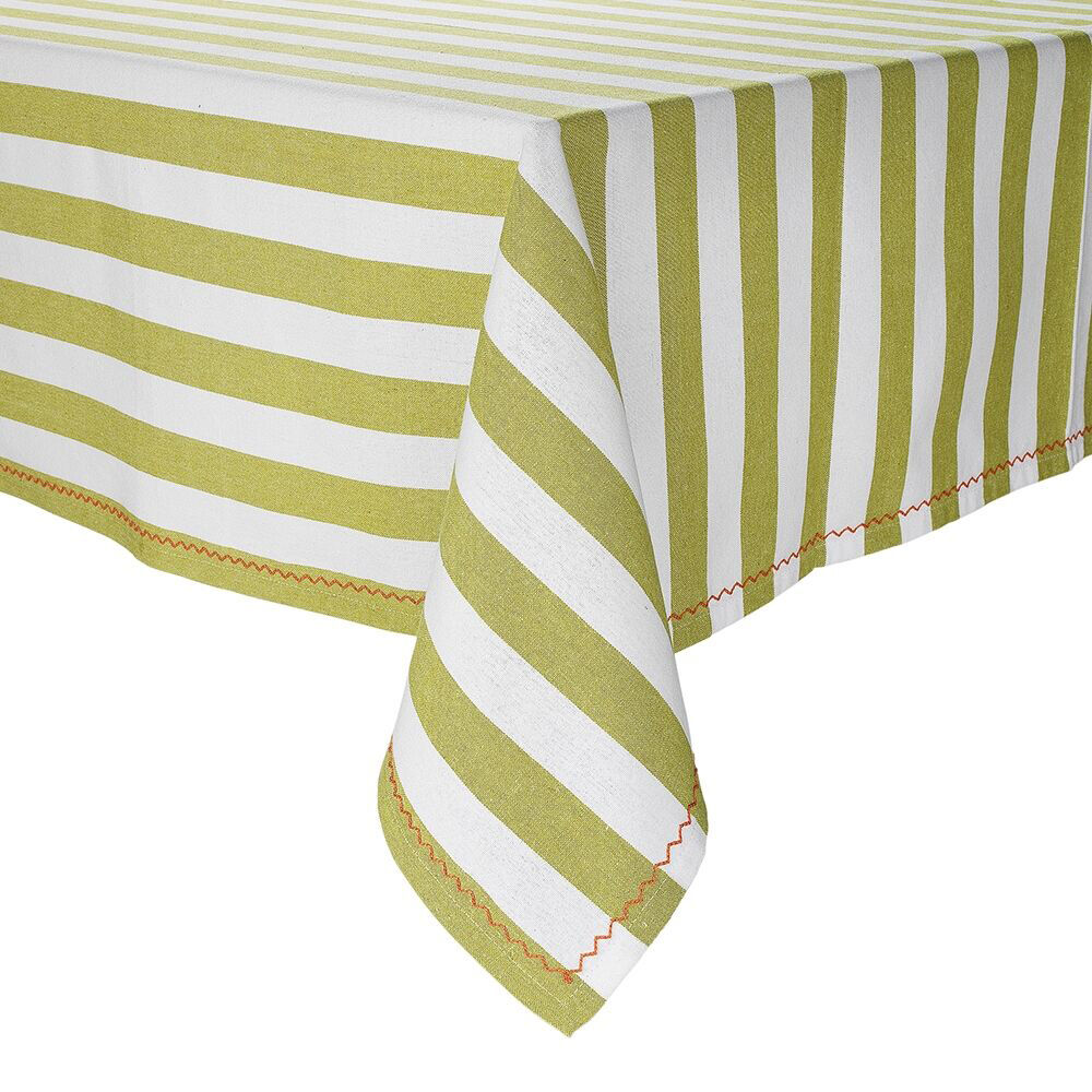 Porto Lola Polycotton Table Cloth Kitchen/Dining Decor 150x230cm Lime