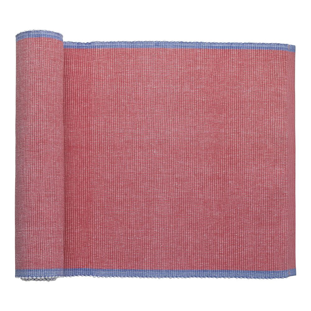 Porto Lola Polycotton Ribbed Table Runner 33x180cm Fuchsia