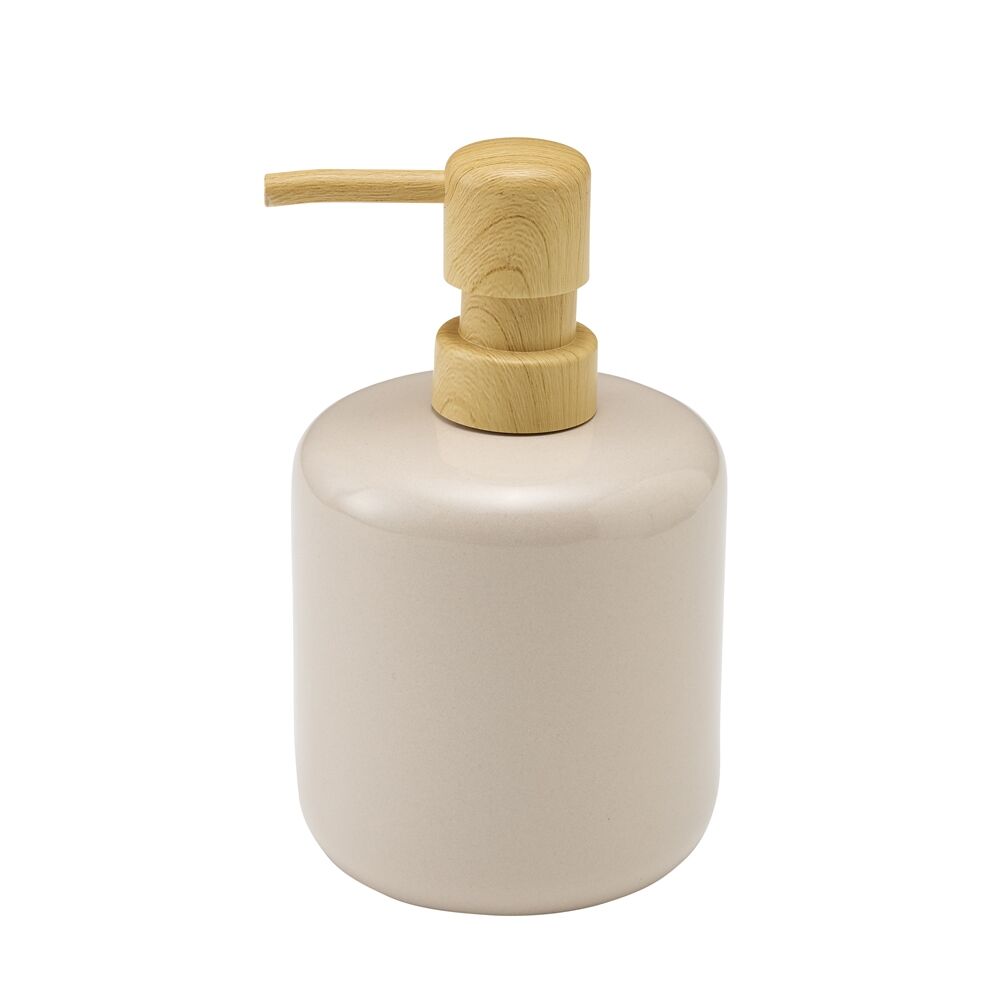 3PK Porto Reactive Glaze Stoneware Hamilton Bathroom Soap Dispenser Blush