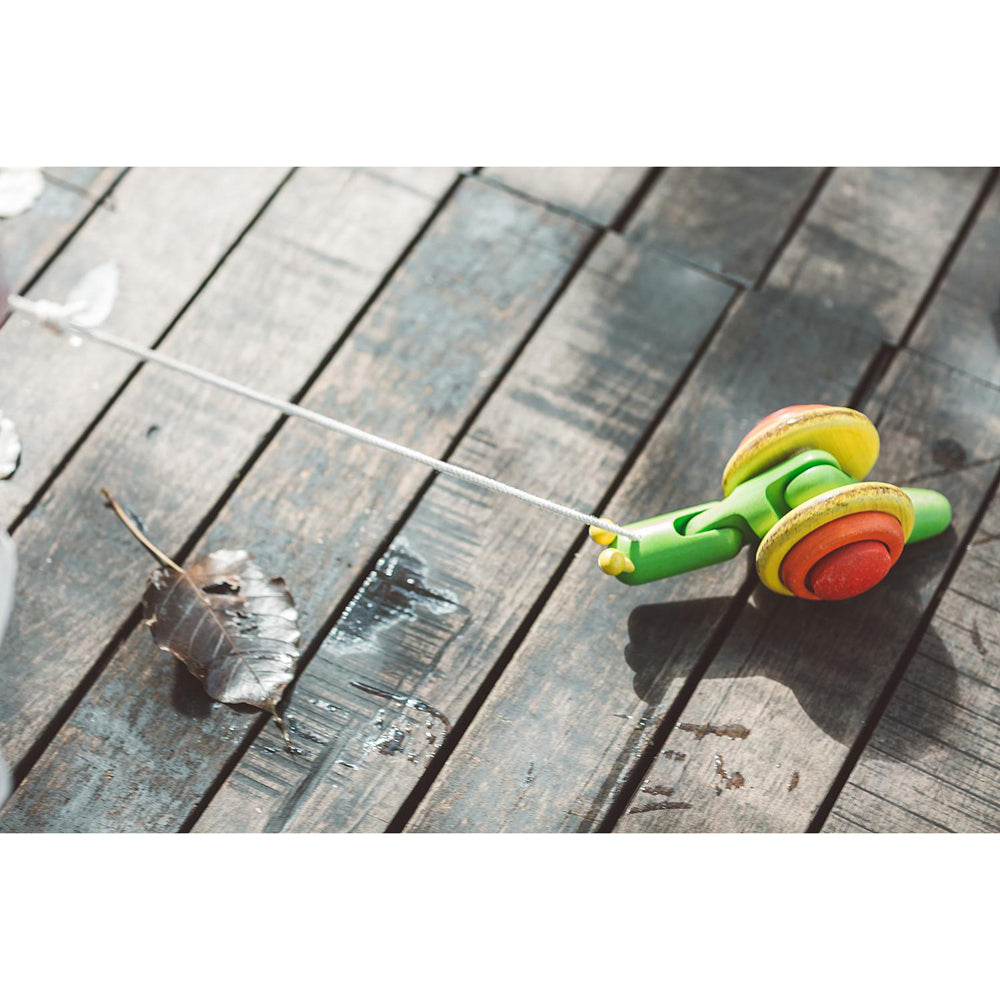 Plan Toys PullAlong Snail Kids/Childrens Toy Playset 12m+