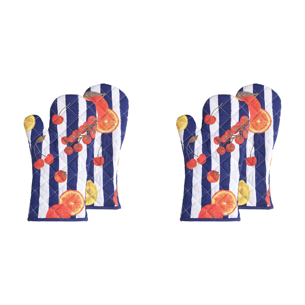 4pc Porto Valentina Oven Gloves Kitchen Cooking Pot Holder