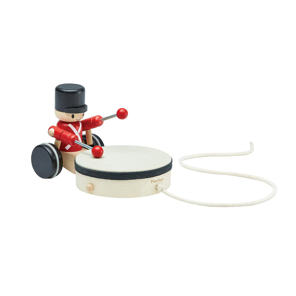 Plan Toys PullAlong Drummer Kids/Childrens Toy Playset 12m+