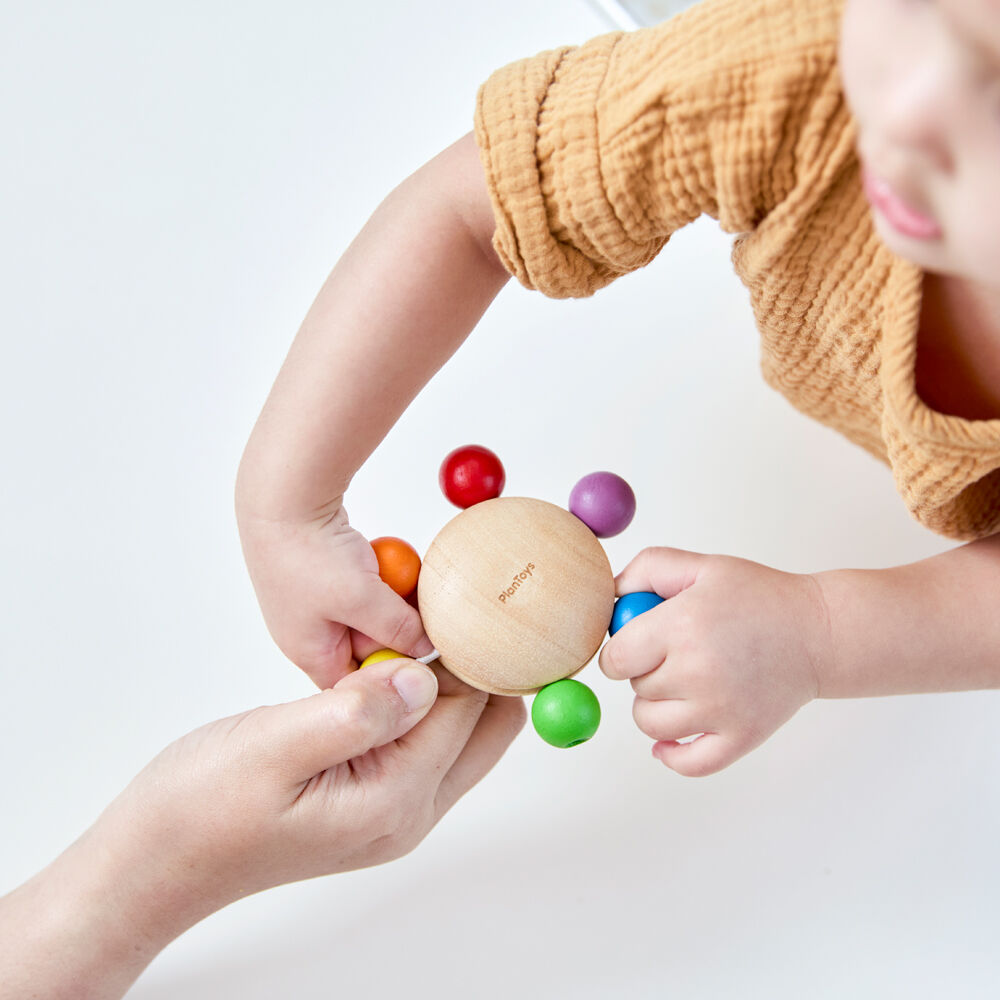 2PK PlanToys Pull & Grasp Wooden Sensory Kids Fidget Toy 9m+