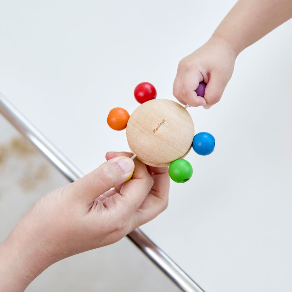 2PK PlanToys Pull & Grasp Wooden Sensory Kids Fidget Toy 9m+