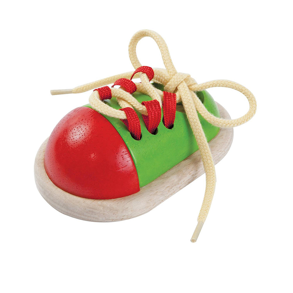 Plan Toys Tie Up Shoe Kids/Childrens Toy Playset 3+