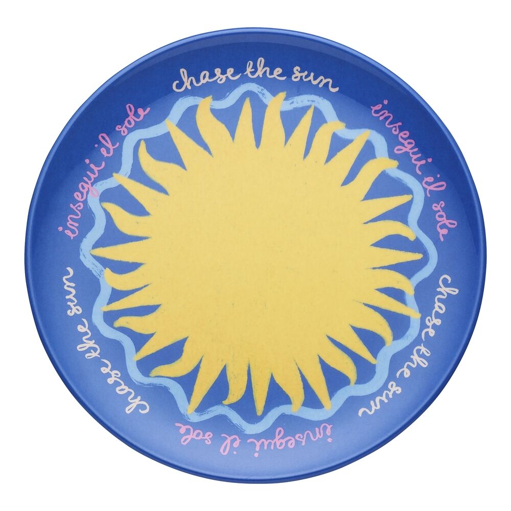 4pc Porto Sole Outdoor Entertaining Side Plates 20.5cm Blush, Sea, Indigo, Pink