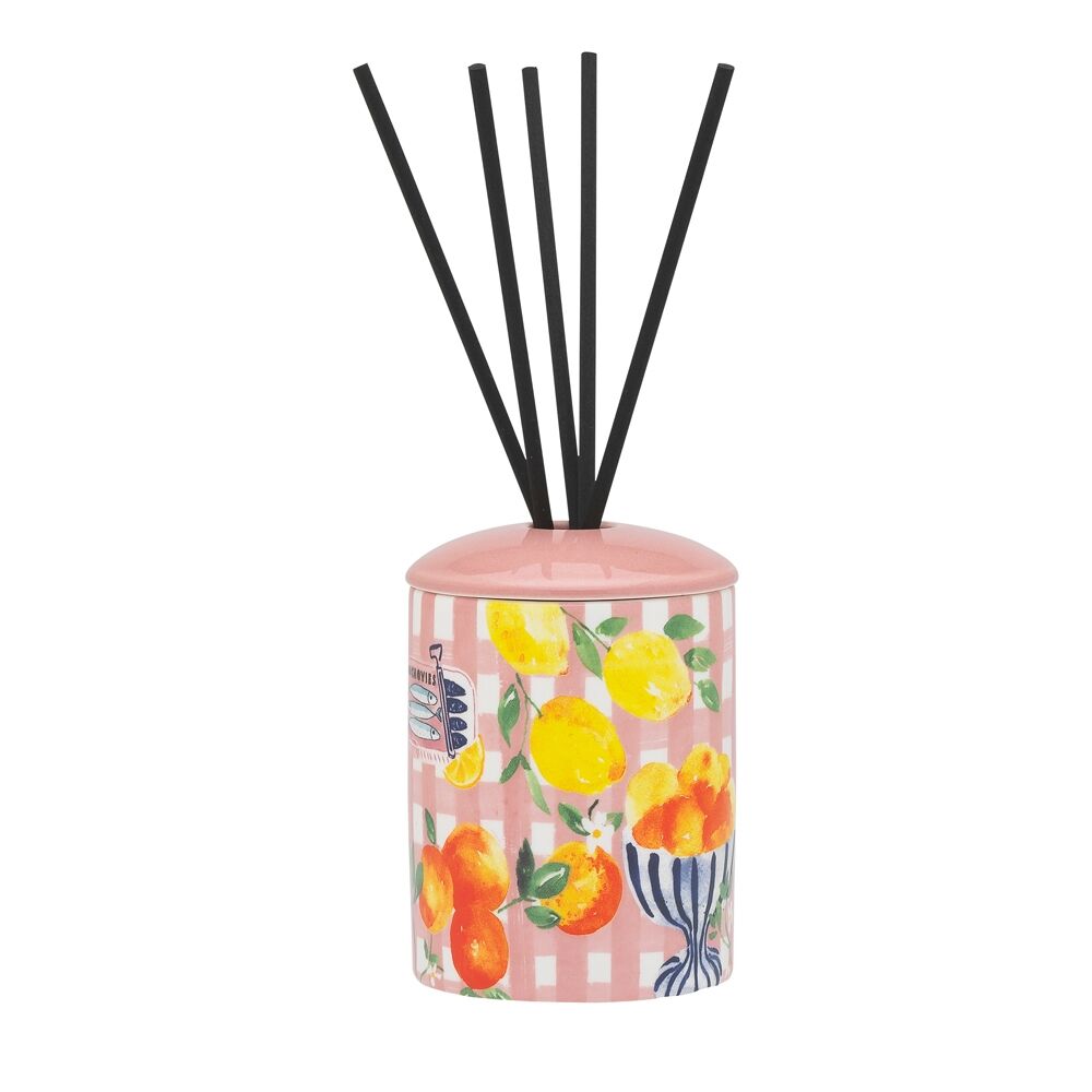 Porto Positano Ceramic Liquid Reed Scented Diffuser 100ml Multi-Coloured