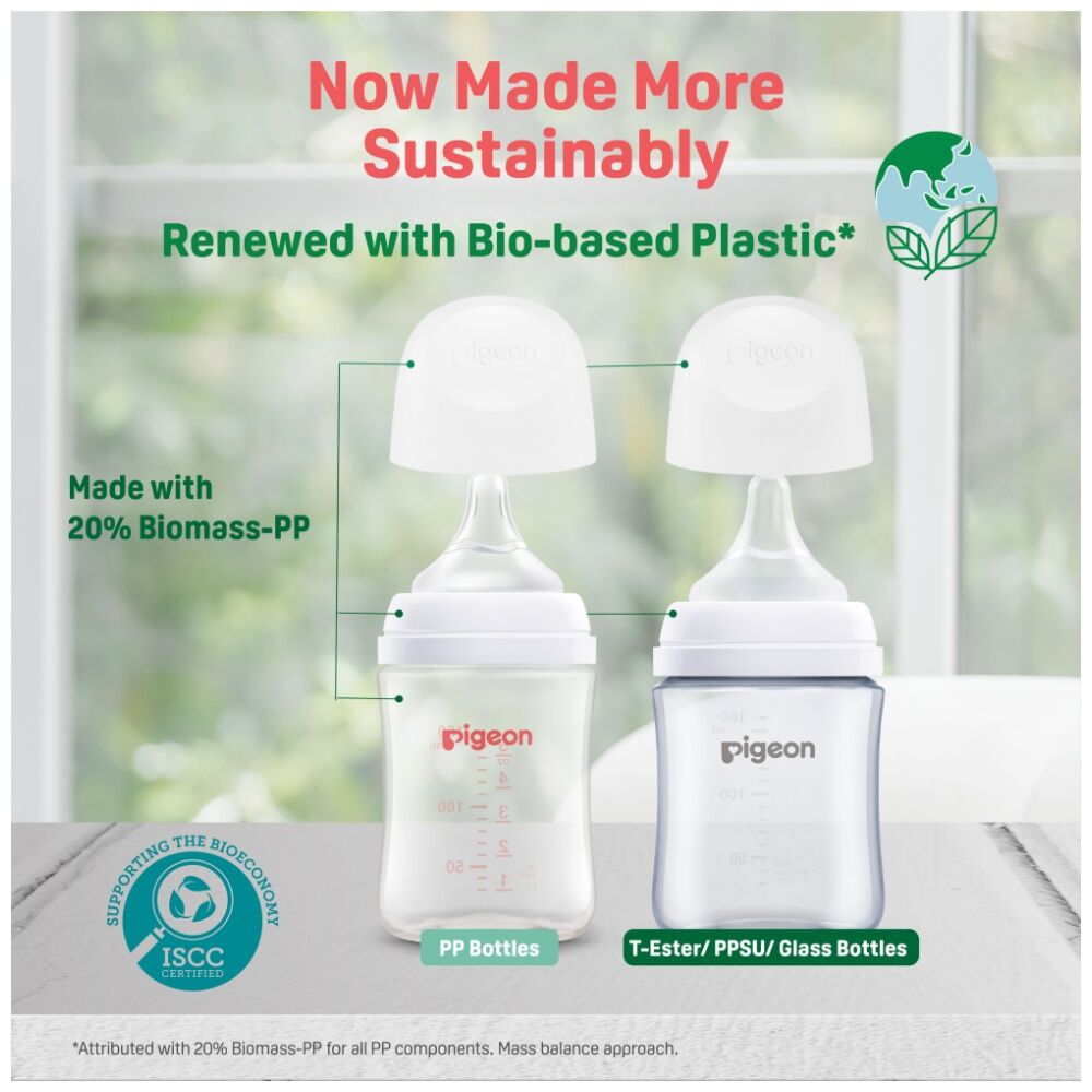 2pc Pigeon Softouch BPP Baby Bottle Teat LL Anti-Colic Peristaltic Plus 9m+