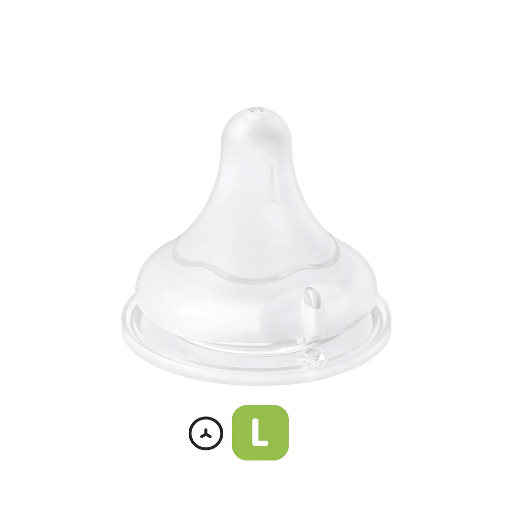 2pc Pigeon SofTouch III Peristaltic Plus Teat L Baby/Toddler 6m+