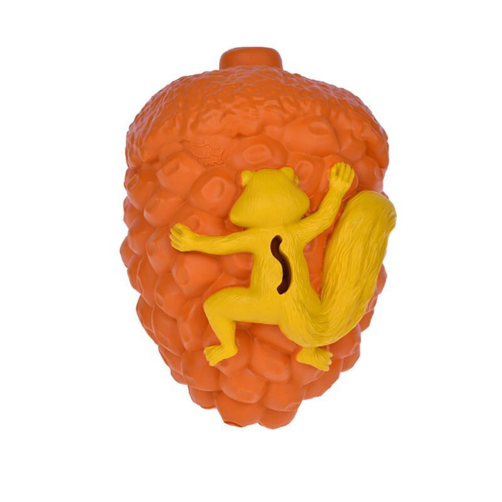 2PK Petopia Ultra Tough 10cm Rubber Pine Cone Dog Toy Small - Red