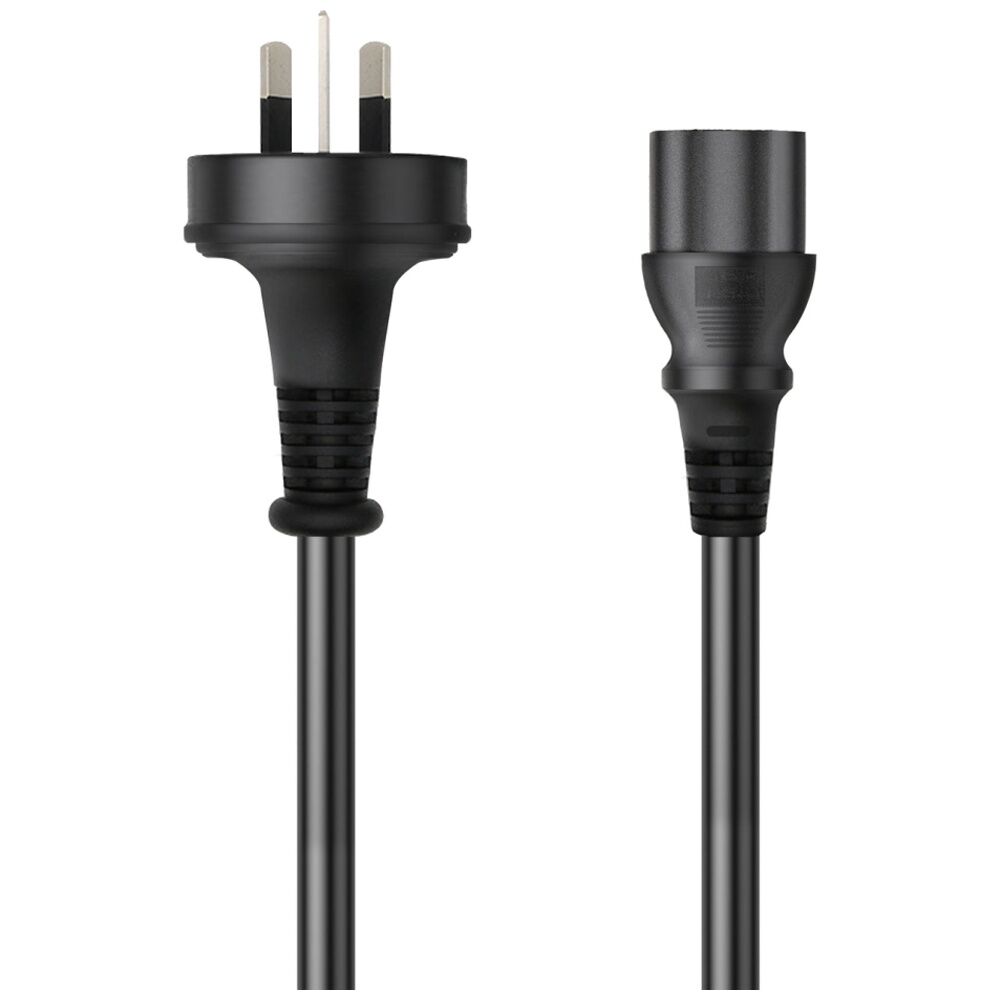 3PK Cruxtec 3 Pin AU Male To Female IEC-C13 Power Cable 2m