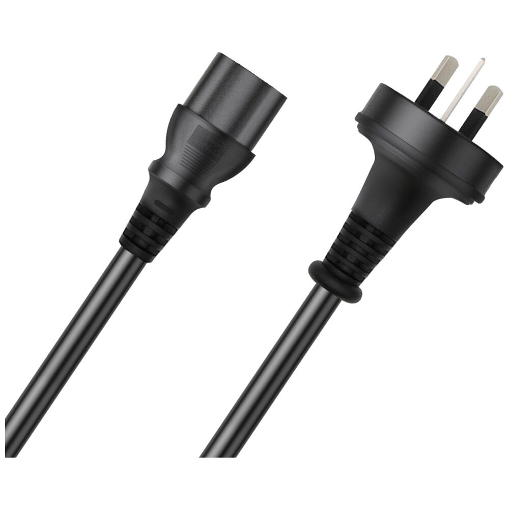 3PK Cruxtec 3 Pin AU Male To Female IEC-C13 Power Cable 2m