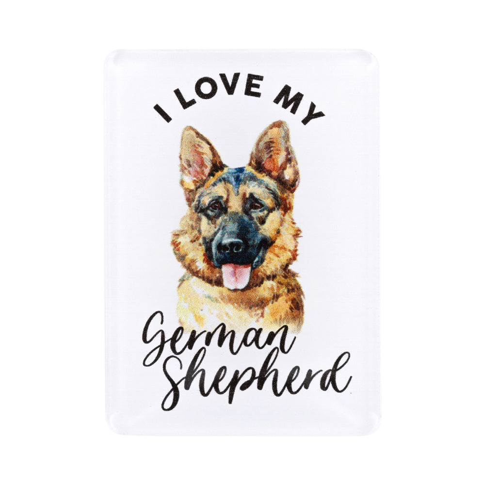 6PK Splosh Pet Lovers German Shepherd Acrylic Magnet Decor 7x5cm