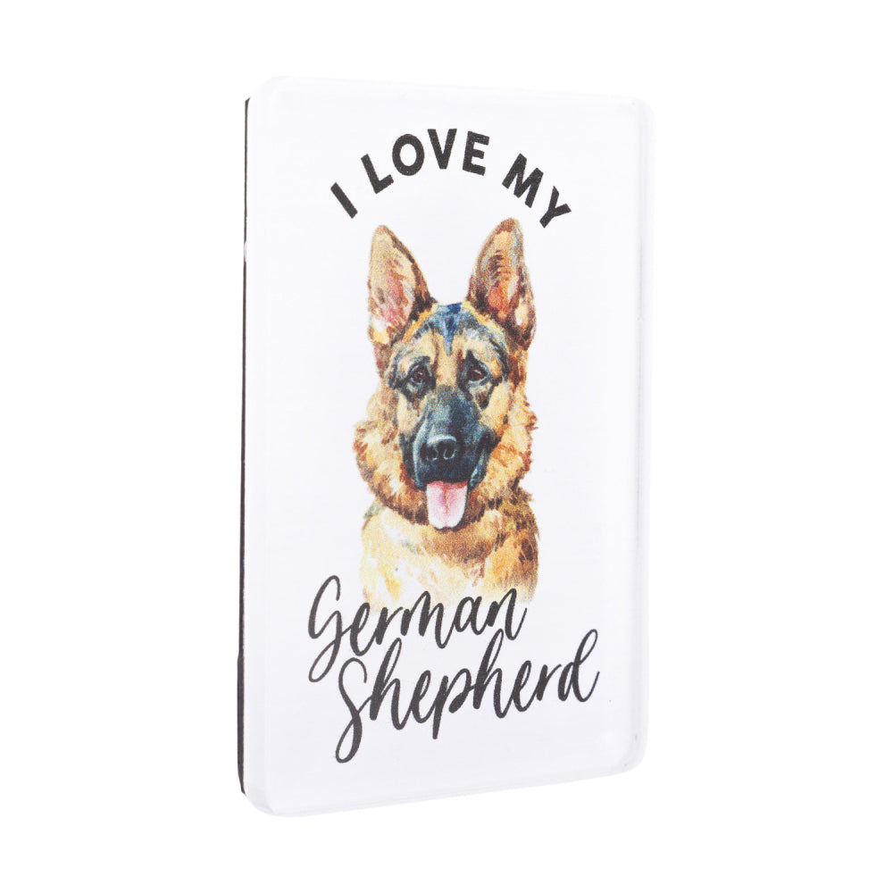 6PK Splosh Pet Lovers German Shepherd Acrylic Magnet Decor 7x5cm