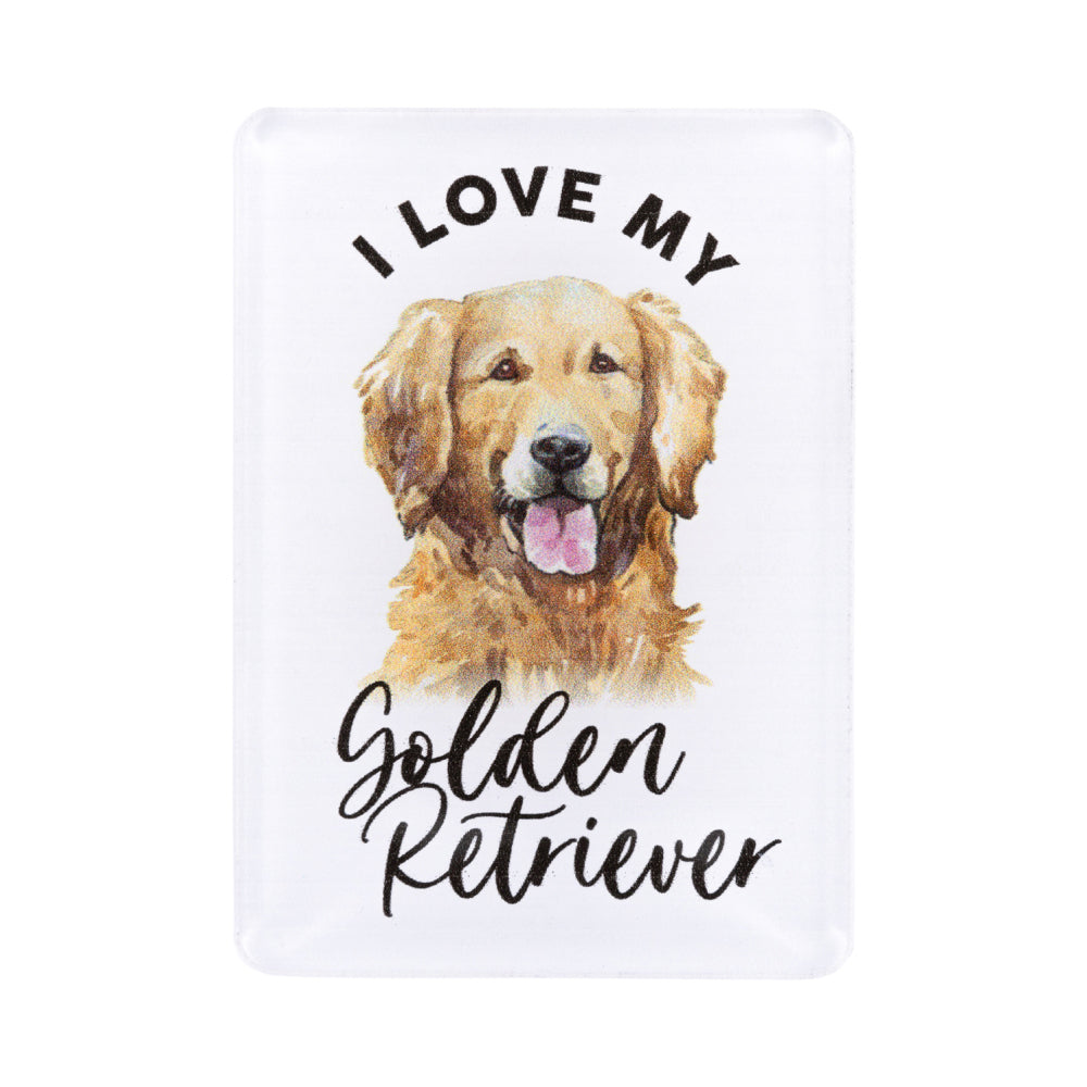 6PK Splosh Pet Lovers Golden Retriever Acrylic Magnet Decor 7x5cm