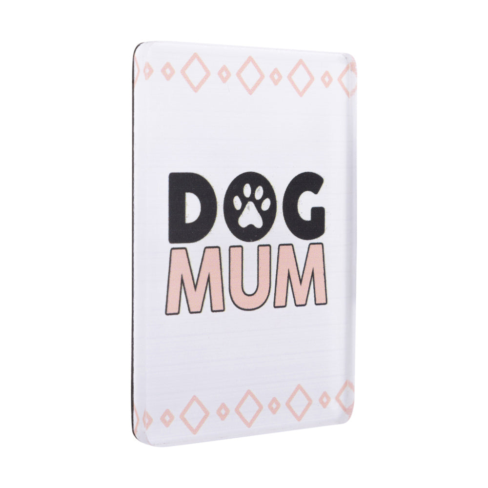 6PK Splosh Pet Lovers Dog Mum 7cm Acrylic Magnet Fridge Decor - White