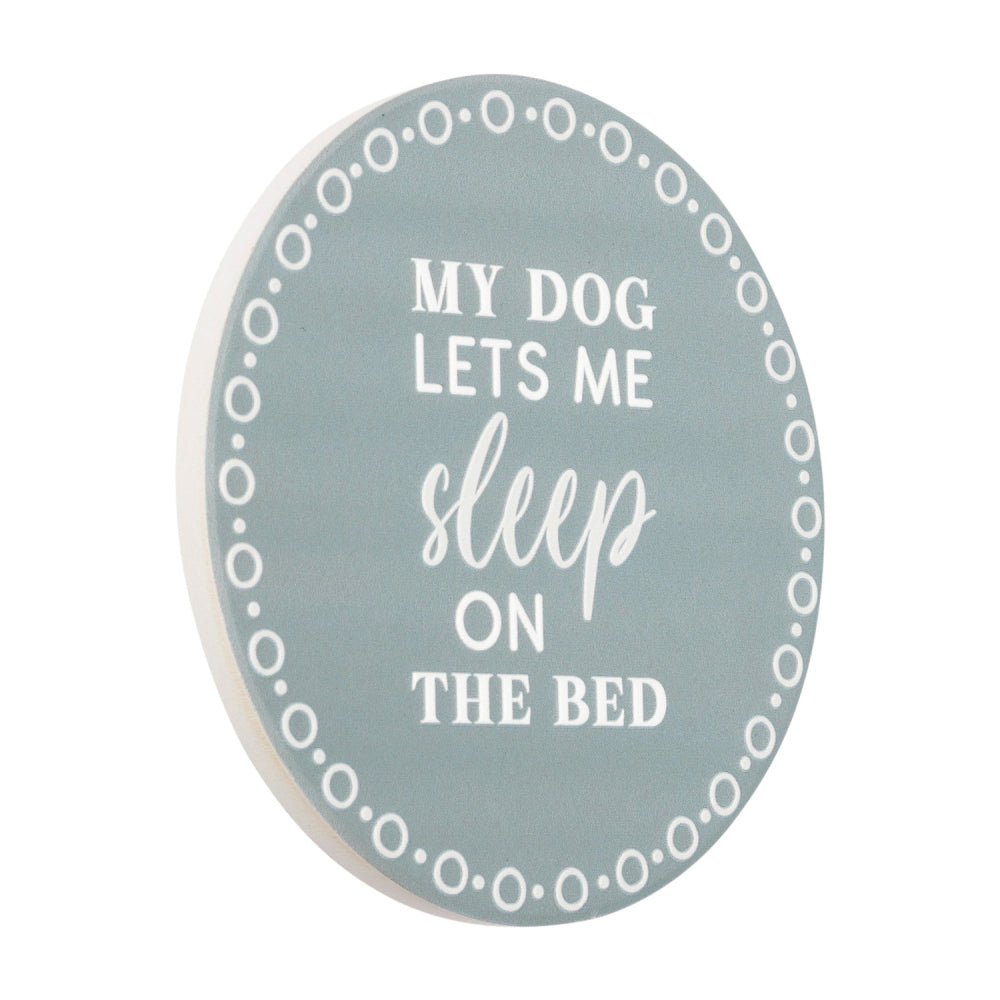 8PK Splosh Pet Lovers Sleep Ceramic Round Coaster 10.5cm
